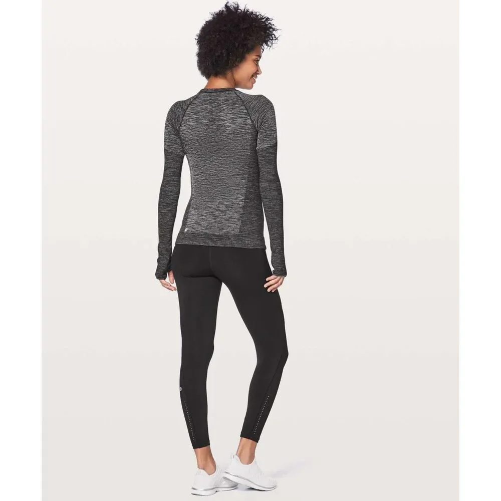 Lululemon Black Long Sleeve Swiftly Wool Pullover Womens Size Unknown